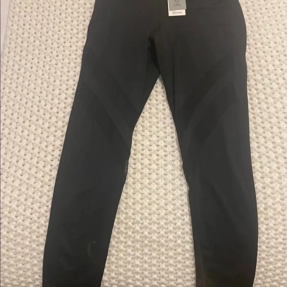 Black Tasc leggings! Cute mesh detail. Great condition! - Picture 3 of 6
